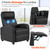 FDW Recliner Sofa Massage Chair Home Theater Seating with Lumbar Support and Padded Backrest for Living Room
