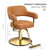 Chairs for Barbershop Brown and Gold Styling Chair, Salon Chair
