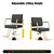 Chair with Hydraulic Height Adjustable & 360° Swivel,Black