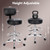 Chair with Back, Adjustable Foot Rest Rolling Stool, Multi-Purpose