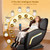 Zero Gravity Shiatsu Massage Chair, Built-in 12 Fixed Rollers, 6 Airbags, Auto Modes, Foot Massage, Calfrest Extension
