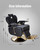 Salon Chair for Hair Stylist, 550 Lbs Heavy Duty Reclining Barber Chair