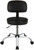 Amazon Basics Multi-Purpose Drafting Spa Bar Stool with Back Support, Upholstered, and Wheels, Black, 22.72"D x 22.72"W x 37.8"H