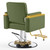 Salon Chair, Height Adjustable Gold&Green Salon Beauty Spa Styling Equipment