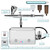 OVAGA 32PSI Airbrush Kit with Compressor, Rechargeable Multi-Function Dual-Action Airbrush Set Portable with Airbrush Paint Set 11 Colors for Painting Makeup Cake Decor Model Coloring Nail Art, Silver
