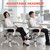 HOMCOM Massage Office Chair with Lumbar Heat, Ergonomic Executive Desk Chair with Adjustable Headrest, 6 Points Vibration,