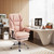HOMREST 4-Point Massage Office Chair with Heat, 155° Reclining Executive Desk Chair with Adjustable Armrests