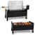 ONLYFIRE GRILLS 2 IN 1 Charcoal Grill Rotisserie Kit with 3 Stainless Steel Rotating Baskets and 24 In Grill Grate