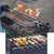ONLYFIRE GRILLS 2 IN 1 Charcoal Grill Rotisserie Kit with 3 Stainless Steel Rotating Baskets and 24 In Grill Grate