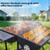 Barrel grill charcoal - Barrel charcoal grills with side shelf