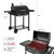 Royal Gourmet CD1824ET Movable Charcoal BBQ Grill with Foldable Side Tables