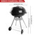 Charcoal Grill - portable BBQ Grill with adjustable air vent, wheels, hanlde - Charcoal Kettle Grill for outdoor