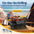VIVOHOME Rectangle Cast Iron Charcoal Grill with Double-Sided Grate