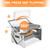 Portable 360°Rotating Charcoal Grill with Flipping Basket