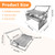 Portable 360°Rotating Charcoal Grill with Flipping Basket