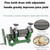 Manual Sugar Cane Juicer Machine, Stainless Steel Rollers Press, 3 Juice Squeezer
