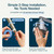 Filtered Shower Head for Hard Water Filter - High Pressure, Removes