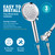 Shower Head with Handheld, High Pressure 6 Spray Mode Showerhead