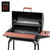 Royal Gourmet CC1830V 30 Barrel Charcoal Grill with Wood-Painted Side Front Table