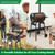 Charcoal Grill with Side Table, BBQ Grill Outdoor Smoker Grill with Wheels