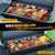 Charcoal BBQ Grills Outdoor: Spacious Barrel Barbecue Grill with Side Front Table