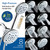 High Pressure 6-way Dual Shower Head Combo with Built-in Filter & Power Wash