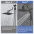 Rainfall Shower Head Combo, High Pressure 13'' Showerhead