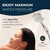Head Showers® Solid Metal Shower Head Filter with 3-Spray Handheld Shower