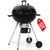 22 inch Kettle Charcoal BBQ Grill with Wheels, Portable Charcoal Grill
