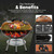 Dual Venting System – Small Charcoal Grill for Backyard, Camping, Boat