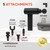 Powerboost Rechargeable Handheld Massager, 6 Adjustable Speeds, 5 Attachment Heads & Carrying Case