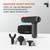 Sharper Image® Powerboost® Pro+ Hot & Cold Compact Deep Tissue Massage Gun - 6 Speed, 4 Attachments, Travel Case
