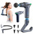 Detachable 3-in-1 Massage Gun with Extension Handle & Massage Strap, Back Pain Relief Percussion Muscle Massager for Neck Shoulder