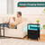 LED Night Stand with Fabric Drawers and Storage Shelf for Bedroom, Nightstands Bedside Tables with USB Ports & Outlets