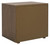 SAFAVIEH Couture Home Collection Rosey Brown 3-Drawer Wood Nightstand Table (Fully Assembled)