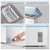 Midea MERC04C4BAWW Chest Freezer, 3.5 Cubic Feet Freezer With Removable Basket