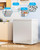 7.0 Cubic Feet Chest Freezer, White Deep Freezer with Removable Baskets