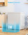 7.0 Cubic Feet Chest Freezer, White Deep Freezer with Removable Baskets