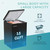 Chest Freezer with Wheels, Small Deep Freezer Adjustable 7 Thermostat