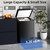 Antarctic Star 3.5 Cu.ft Chest Freezer, 6.8°F to -4°F Deep Freezer with Removable Basket, Freestanding Top Open Door, 7 Temperature Settings & Defrost Water Drain, Energy Saving, UL Certified, BLACK