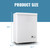 DEMULLER Chest Freezer Small Deep Freeezer with 2 Removable Baskets