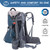 WIPHA Hiking Baby Carrier Backpack, Lightweight Child Carrier, Breathable Mesh Toddler Carrier for Outdoor Adventures, Ergonomic Design, Perfect for Travel, Hiking & Daily Use