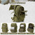 AUMENTAR 35L Military Tactical Backpack for Men, Water Resistant Assault Pack for Women, Army Green Molle Daypack 3 Day Bug Out Bag Rucksack for Trekking,Camping,Survival,EDC