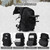 AUMENTAR 35L Military Tactical Backpack for Men, Water Resistant Assault Pack for Women, Black Molle Daypack 3 Day Bug Out Bag Rucksack for Trekking,Camping, Survival, EDC