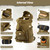 AUMENTAR 50L Tactical Backpack for Men and Women, Water-Resistant Molle Rucksack, Large Military Assault Pack for Hiking, Hunting, Camping, Gym & Outdoor Survival Khaki
