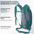 N NEVO RHINO Small Hiking & Trekking Backpack, 10L Lightweight Travel Backpack, Hiking Daypack for Women Men