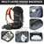 MIVENTO 35L Hiking Backpack - Water-Resistant Nylon Bag with Top Flap Cover, Camping Travel Daypack for Men Women ﻿ (Black)