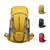 MIVENTO 50L Hiking Backpack - Water-Resistant Nylon Bag with Flap Top, Camping Travel Backpack for Men Women (Yellow)