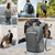 MIVENTO Hiking Backpack Waterproof Nylon Material, Breathable Back Pad Design, Separate Laptop Compartment for Outdoor Camping Travel (Gray)