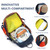 MIVENTO Hiking Backpack Waterproof Nylon Material, Breathable Back Pad Design, Separate Laptop Compartment for Outdoor Camping Travel (Deep Blue)